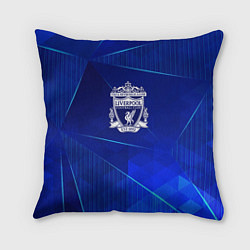 Подушка квадратная Liverpool blue poly