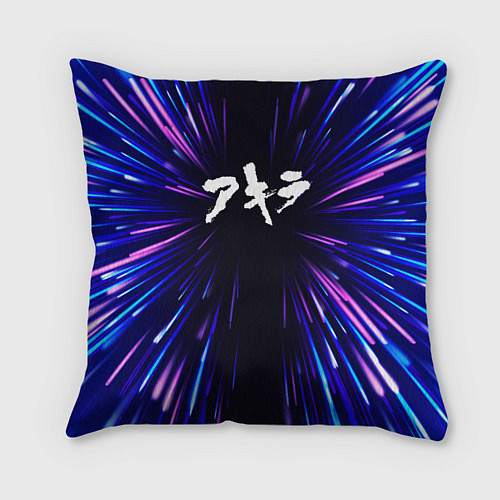 Подушка квадратная Akira neon energy / 3D-принт – фото 1
