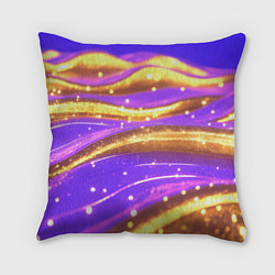 Подушка квадратная Блестящая волнистая текстура, цвет: 3D-принт