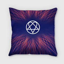 Подушка квадратная HIM red energy, цвет: 3D-принт