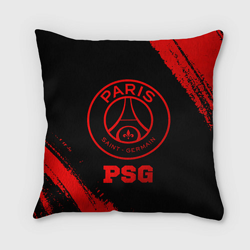 Подушка квадратная PSG - red gradient / 3D-принт – фото 1