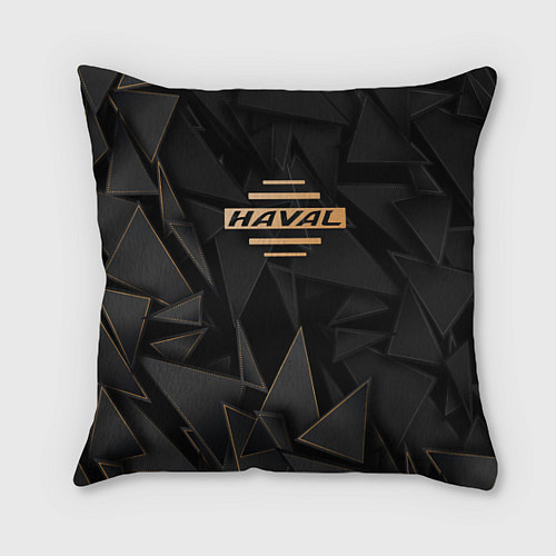 Подушка квадратная Haval golden poly / 3D-принт – фото 1