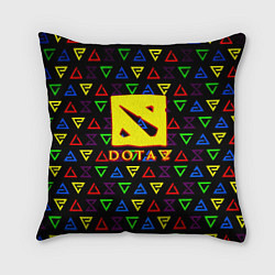 Подушка квадратная Dota pattern witcher, цвет: 3D-принт
