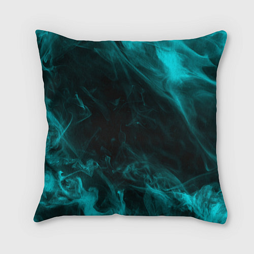 Подушка квадратная Neon smoke / 3D-принт – фото 1