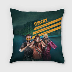 Подушка квадратная Far Cry villains, цвет: 3D-принт