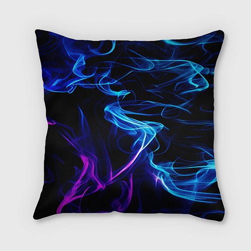 Подушка квадратная Color blue pink / 3D-принт – фото 1