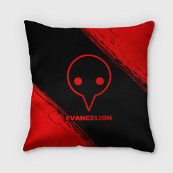 Подушка квадратная Evangelion - red gradient, цвет: 3D-принт