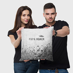 Подушка квадратная Papa Roach - white gradient посередине, цвет: 3D-принт — фото 2