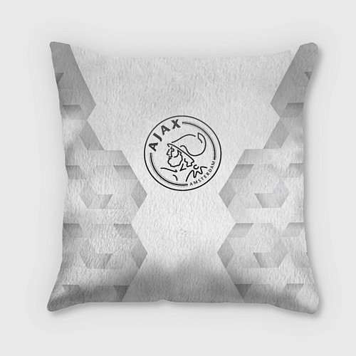 Подушка квадратная Ajax white poly / 3D-принт – фото 1