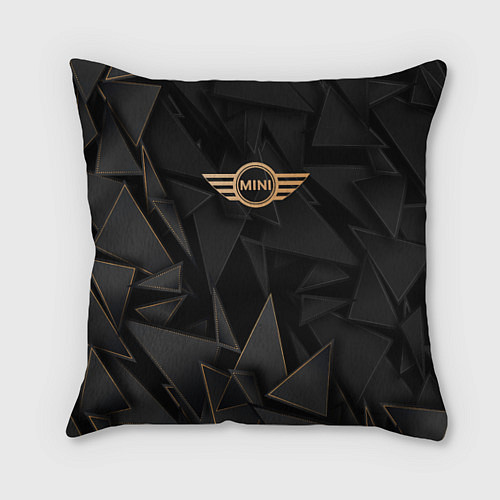 Подушка квадратная Mini golden poly / 3D-принт – фото 1