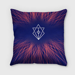 Подушка квадратная In Flames red energy, цвет: 3D-принт