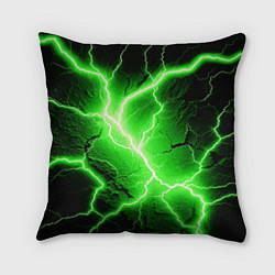 Подушка квадратная Color green black