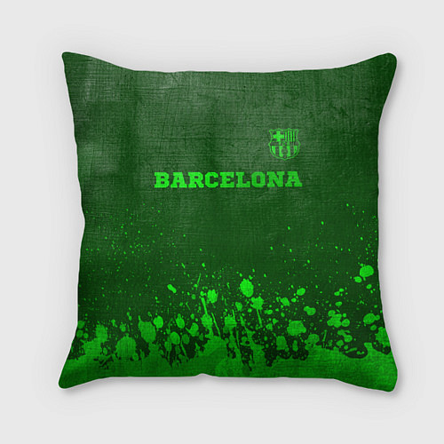 Подушка квадратная Barcelona - green gradient посередине / 3D-принт – фото 1