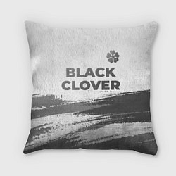Подушка квадратная Black Clover - white gradient посередине, цвет: 3D-принт