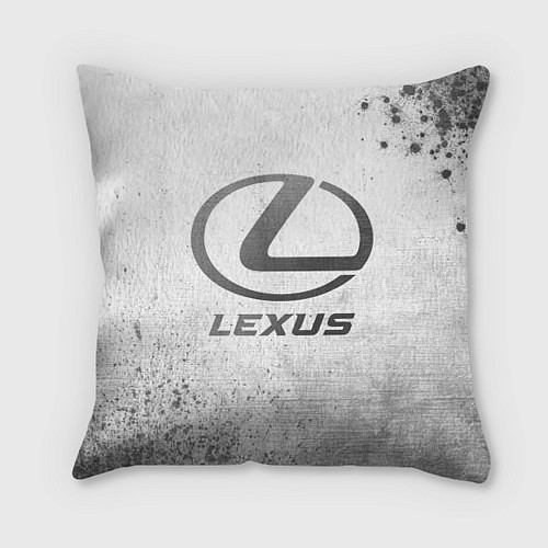 Подушка квадратная Lexus - white gradient / 3D-принт – фото 1