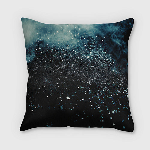Подушка квадратная Черно-синий текстурный фон / 3D-принт – фото 1