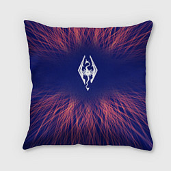 Подушка квадратная Skyrim red energy