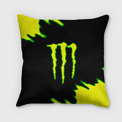 Подушка квадратная Кислотный монстр энерджи