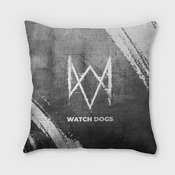 Подушка квадратная Watch Dogs - grey gradient
