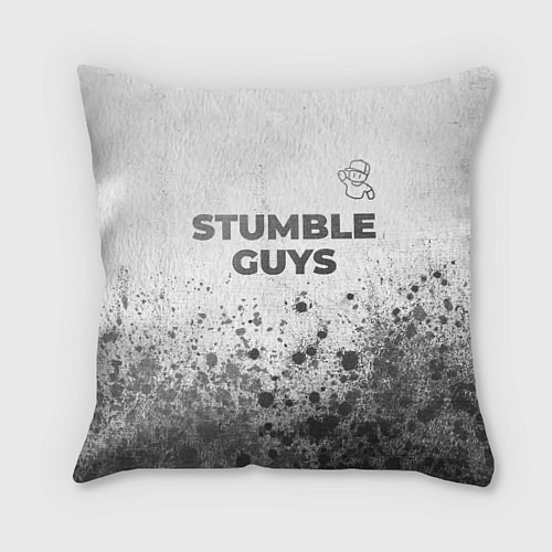 Подушка квадратная Stumble Guys - white gradient посередине / 3D-принт – фото 1