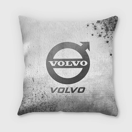 Подушка квадратная Volvo - white gradient / 3D-принт – фото 1