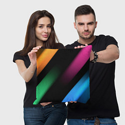 Подушка квадратная Multicoloured, цвет: 3D-принт — фото 2