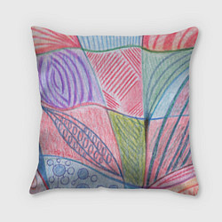 Подушка квадратная Floral motifs in pink