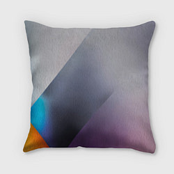 Подушка квадратная Color grey with stripes, цвет: 3D-принт