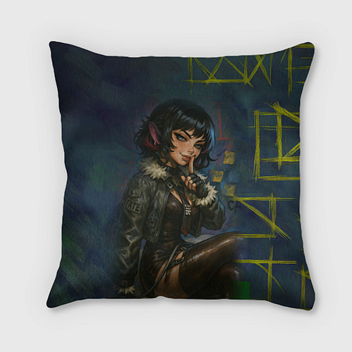 Подушка квадратная Джейн Доу из ззз / 3D-принт – фото 1