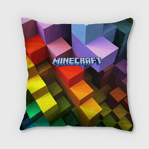 Подушка квадратная Minecraft - pattern / 3D-принт – фото 1