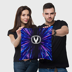 Подушка квадратная Changan neon energy, цвет: 3D-принт — фото 2