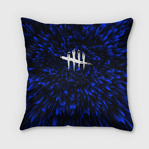Подушка квадратная Dead by Daylight blue energy / 3D-принт – фото 1