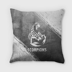 Подушка квадратная Scorpions - grey gradient, цвет: 3D-принт