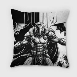 Подушка квадратная Doom guy and demons