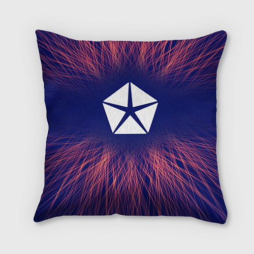 Подушка квадратная Jeep red energy / 3D-принт – фото 1