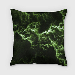 Подушка квадратная Lightning green glow