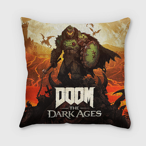 Подушка квадратная Doom the dark ages / 3D-принт – фото 1
