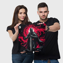 Подушка квадратная Рыцарь-крестоносец ордена красной звезды, цвет: 3D-принт — фото 2