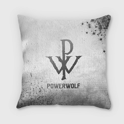 Подушка квадратная Powerwolf - white gradient / 3D-принт – фото 1