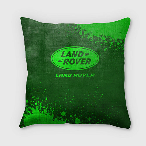 Подушка квадратная Land Rover - green gradient / 3D-принт – фото 1