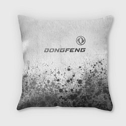 Подушка квадратная Dongfeng - white gradient посередине, цвет: 3D-принт