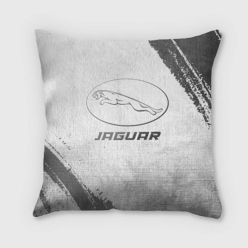 Подушка квадратная Jaguar - white gradient / 3D-принт – фото 1