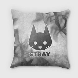 Подушка квадратная Stray - white gradient