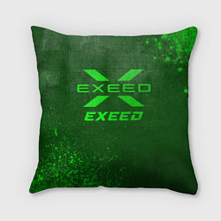 Подушка квадратная Exeed - green gradient