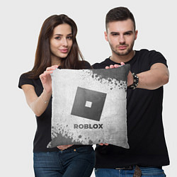 Подушка квадратная Roblox - white gradient, цвет: 3D-принт — фото 2