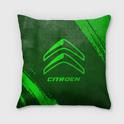 Подушка квадратная Citroen - green gradient, цвет: 3D-принт