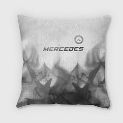 Подушка квадратная Mercedes - white gradient посередине