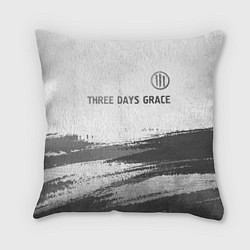 Подушка квадратная Three Days Grace - white gradient посередине, цвет: 3D-принт
