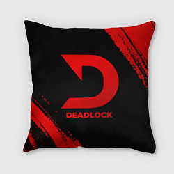 Подушка квадратная Deadlock - red gradient