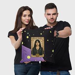 Подушка квадратная Билли Айлиш в стиле Таро, цвет: 3D-принт — фото 2